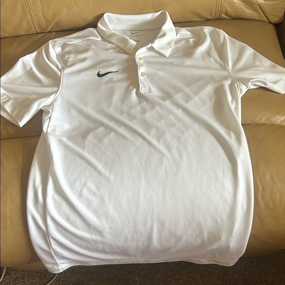 Nike Men's Classic White golf Polo Shirt small